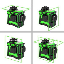 Load image into Gallery viewer, 12 Lines 3D Green Laser Level Self-Leveling 360 Degrees Horizontal And Vertical Cross Lines Green Laser Line With Tripod Battery
