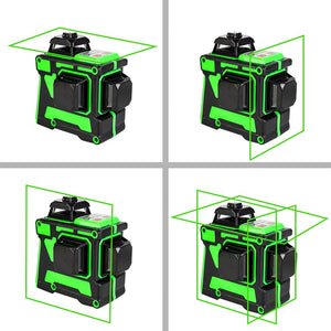 12 Lines 3D Green Laser Level Self-Leveling 360 Degrees Horizontal And Vertical Cross Lines Green Laser Line With Tripod Battery