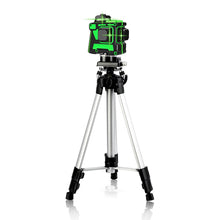 Load image into Gallery viewer, 12 Lines 3D Green Laser Level Self-Leveling 360 Degrees Horizontal And Vertical Cross Lines Green Laser Line With Tripod Battery
