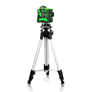 12 Lines 3D Green Laser Level Self-Leveling 360 Degrees Horizontal And Vertical Cross Lines Green Laser Line With Tripod Battery