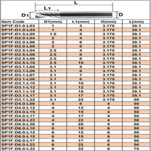 Load image into Gallery viewer, 1pc AAAAA 3D CNC router bit engraving bit 3.175 /4/6 shank single flute CAD CAM spiral end mill for woodworking metal aluminum
