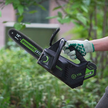 Load image into Gallery viewer, New Greenworks 40v Cordless Chain Saw Brushless ONE HAND Operate Chainsaw 10 Inch Guide Bar
