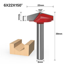 Load image into Gallery viewer, 6mm V Bit-1PCS,CNC solid carbide end mill,tungsten steel woodworking milling cutter,3D wood MDF router bit,60 90 120 150 degrees
