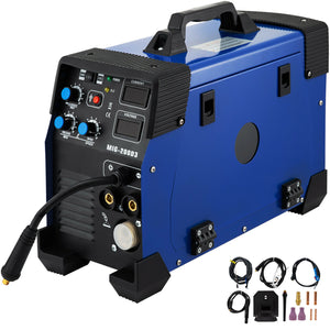 5 in 1 MIG / MAG / TIG / FLUX / MMA Inverter Welder IGBT 200Amp Combo Welding Machine Spot Welder 200A