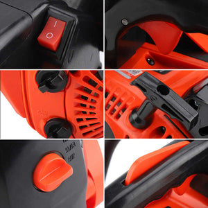 Chainsaw Machine 900W 12" Gasoline Chainsaw Wood Cutting Grindling Machine 160ml Oil Capacity Gasoline Chainsaw Garden Tools