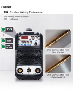 ANDELI Intelligent TIG Welder TIG-250MPL TIG Welding Machine COLD/PULSE/ TIG Welding Cold Welding Spot Welding tig inverter