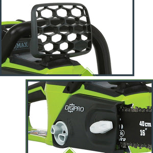 Gasoline power new Greenworks 40v 4.0Ah Cordless Chain Saw Brushless , 20312 Chainsaw ,with 4.0ah battery and charger ,