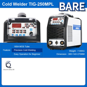 ANDELI Intelligent TIG Welder TIG-250MPL TIG Welding Machine COLD/PULSE/ TIG Welding Cold Welding Spot Welding tig inverter