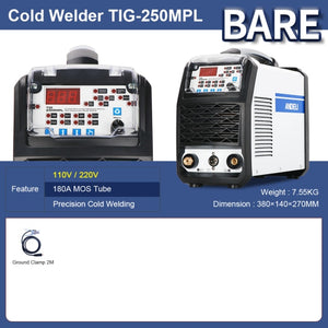 ANDELI Intelligent TIG Welder TIG-250MPL TIG Welding Machine COLD/PULSE/ TIG Welding Cold Welding Spot Welding tig inverter