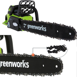 Gasoline power new Greenworks 40v 4.0Ah Cordless Chain Saw Brushless , 20312 Chainsaw ,with 4.0ah battery and charger ,